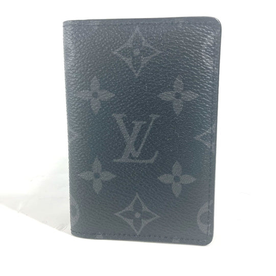 LOUIS VUITTON Card Case M61696 Monogram Eclipse Canvas black Monogram Eclipse Card Case Organizer de Poche unisex(Unisex) Used Authentic