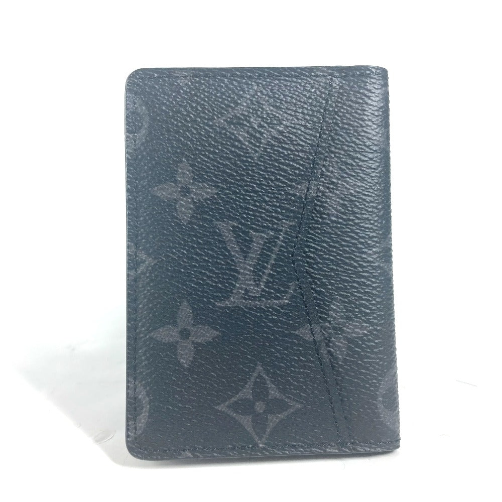 LOUIS VUITTON Card Case M61696 Monogram Eclipse Canvas black Monogram Eclipse Card Case Organizer de Poche unisex(Unisex) Used Authentic