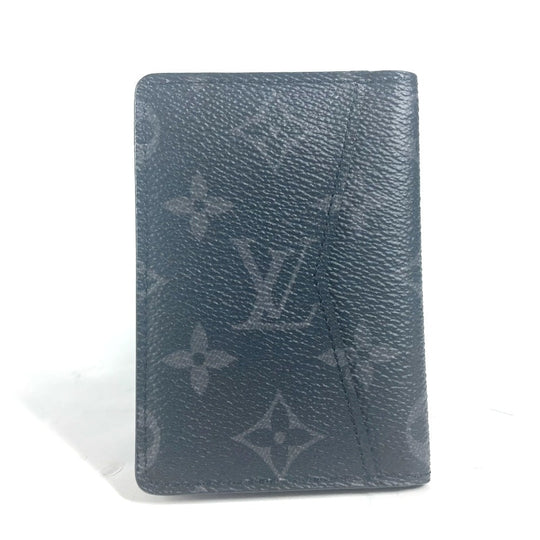 LOUIS VUITTON Card Case M61696 Monogram Eclipse Canvas black Monogram Eclipse Card Case Organizer de Poche unisex(Unisex) Used Authentic