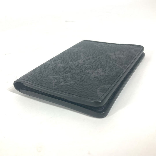 LOUIS VUITTON Card Case M61696 Monogram Eclipse Canvas black Monogram Eclipse Card Case Organizer de Poche unisex(Unisex) Used Authentic