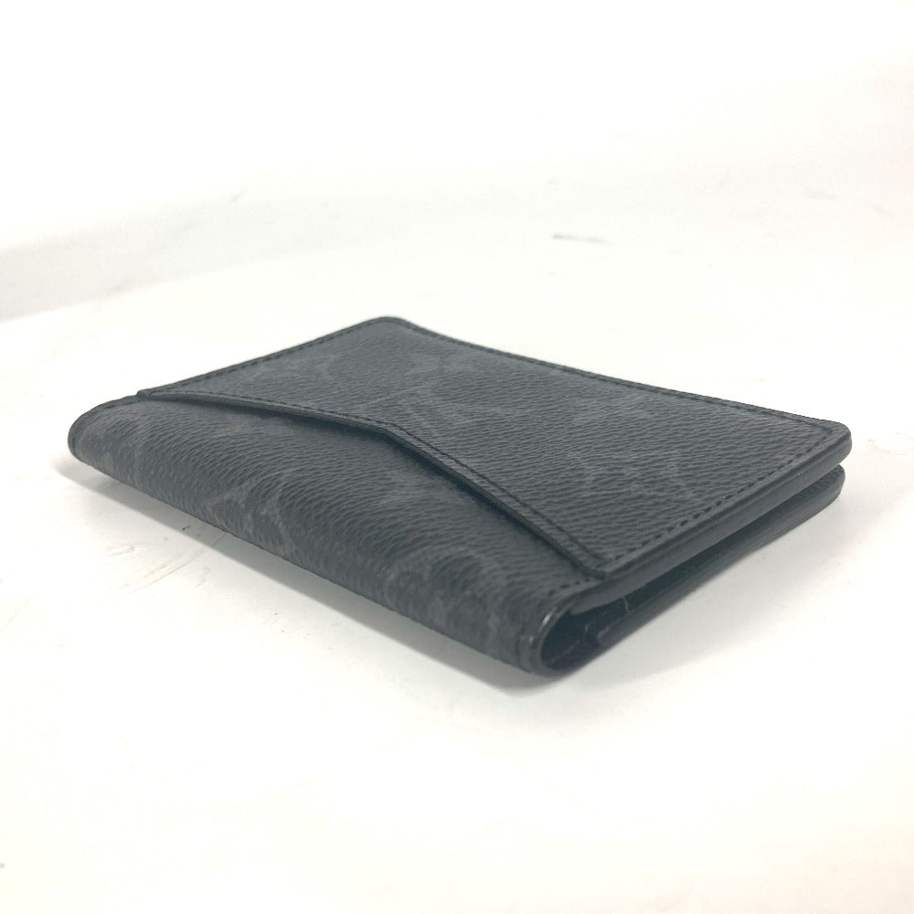 LOUIS VUITTON Card Case M61696 Monogram Eclipse Canvas black Monogram Eclipse Card Case Organizer de Poche unisex(Unisex) Used Authentic
