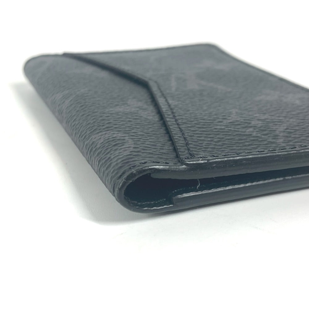 LOUIS VUITTON Card Case M61696 Monogram Eclipse Canvas black Monogram Eclipse Card Case Organizer de Poche unisex(Unisex) Used Authentic
