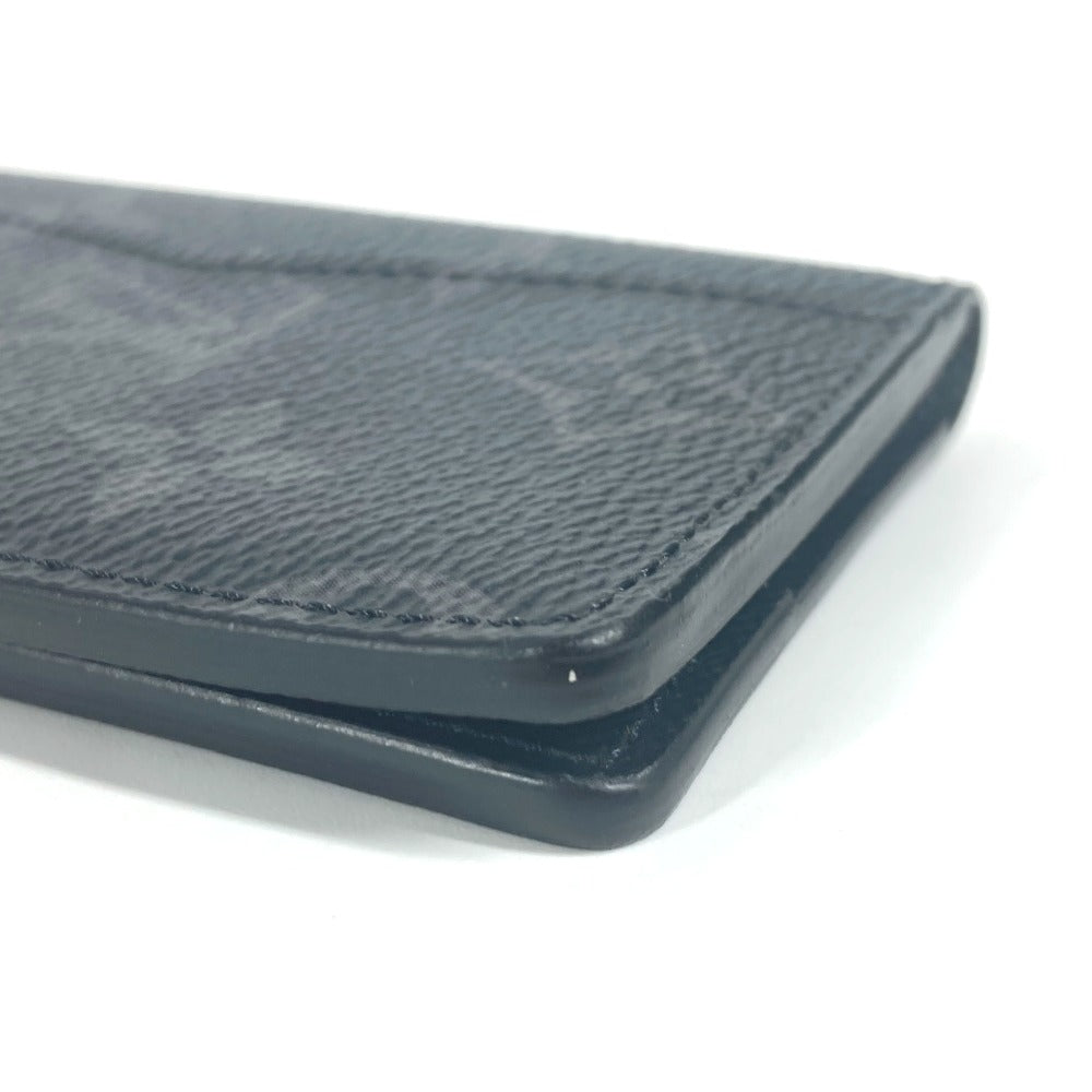 LOUIS VUITTON Card Case M61696 Monogram Eclipse Canvas black Monogram Eclipse Card Case Organizer de Poche unisex(Unisex) Used Authentic