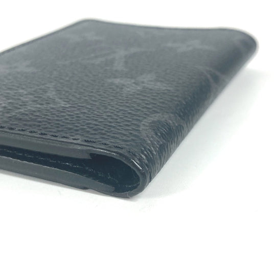 LOUIS VUITTON Card Case M61696 Monogram Eclipse Canvas black Monogram Eclipse Card Case Organizer de Poche unisex(Unisex) Used Authentic