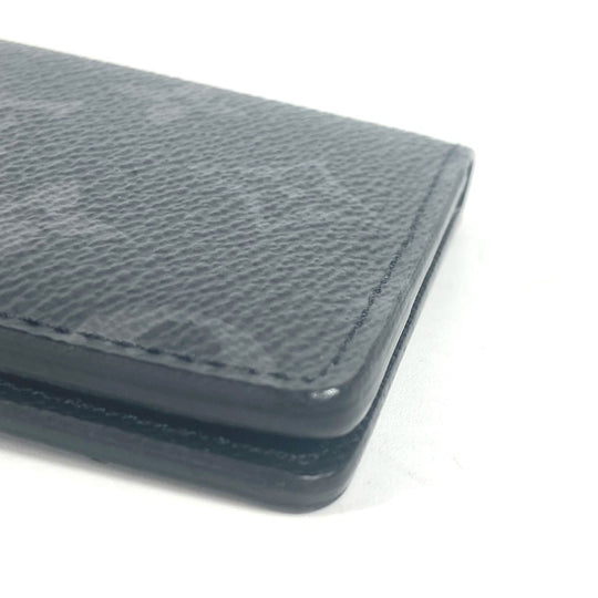 LOUIS VUITTON Card Case M61696 Monogram Eclipse Canvas black Monogram Eclipse Card Case Organizer de Poche unisex(Unisex) Used Authentic