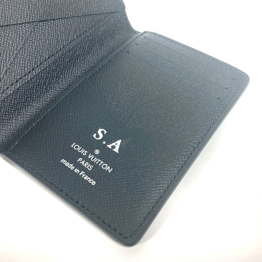 LOUIS VUITTON Card Case M61696 Monogram Eclipse Canvas black Monogram Eclipse Card Case Organizer de Poche unisex(Unisex) Used Authentic