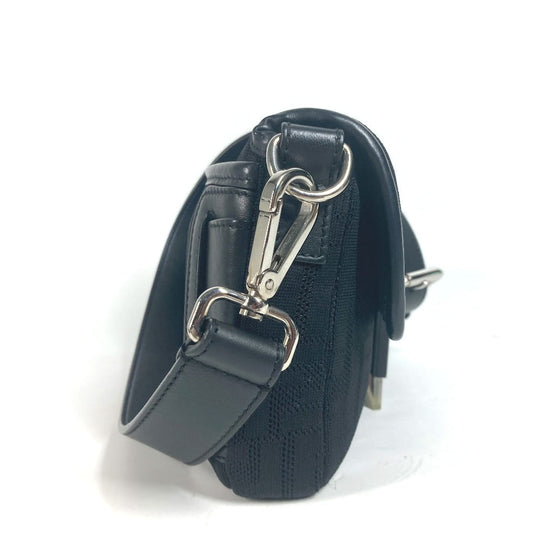 FENDI Shoulder Bag 7VA472 Mesh, Leather, Rubber black mesh Mamma Bucket mens Used Authentic