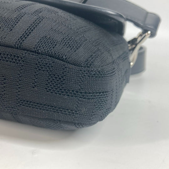 FENDI Shoulder Bag 7VA472 Mesh, Leather, Rubber black mesh Mamma Bucket mens Used Authentic