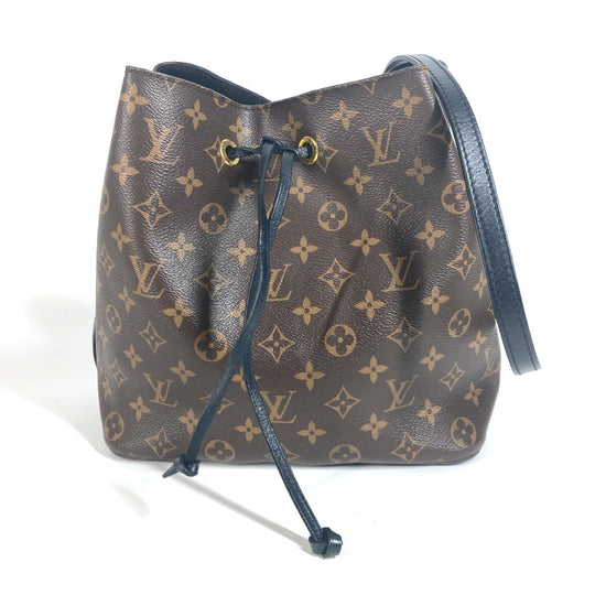 LOUIS VUITTON Shoulder Bag M44020 Monogram canvas black Monogram Neonoe Women Used Authentic