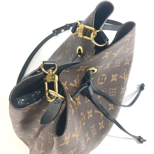 LOUIS VUITTON Shoulder Bag M44020 Monogram canvas black Monogram Neonoe Women Used Authentic