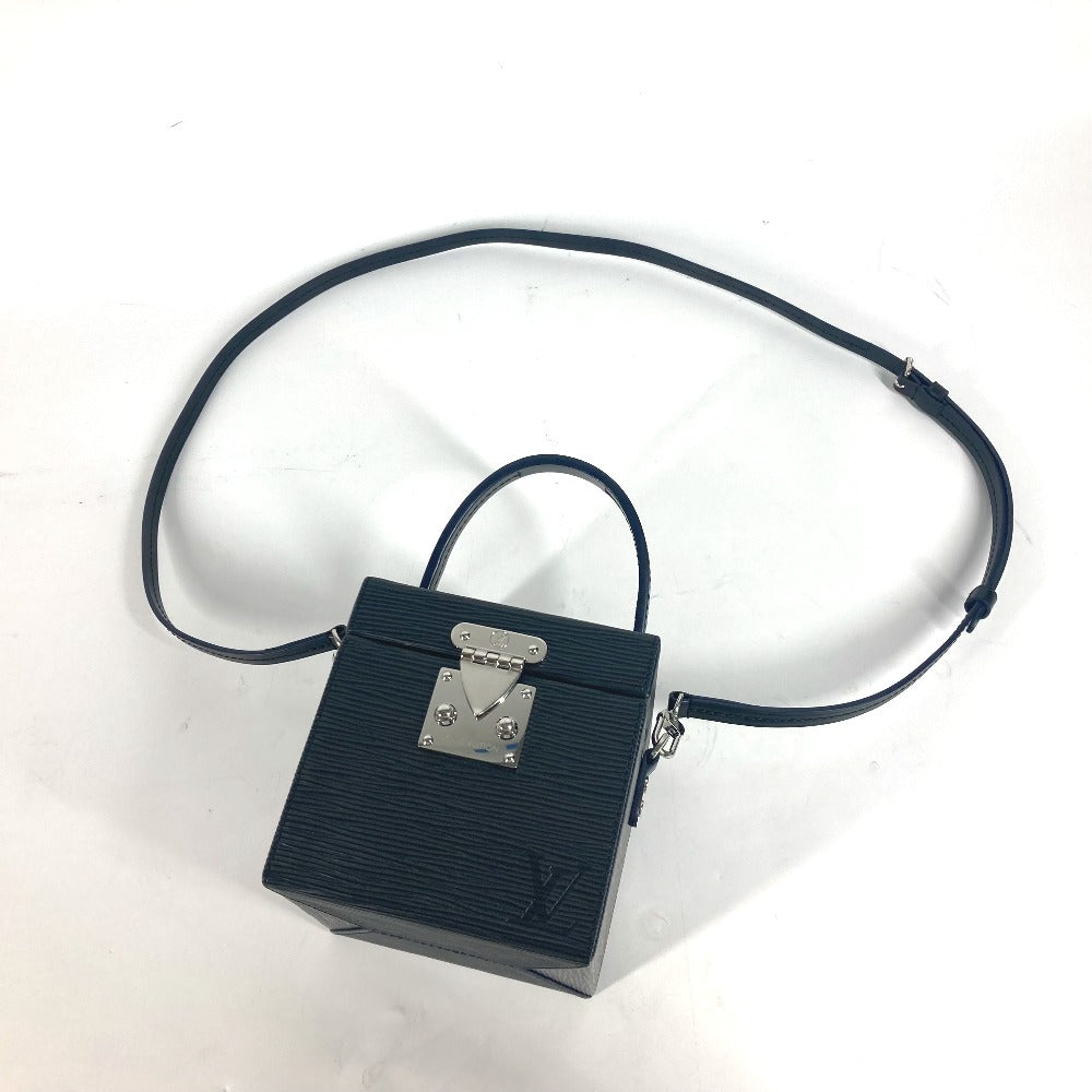 LOUIS VUITTON Handbag M52703 Epi Leather black Epi with mirror Breaker Box BOX Women Used Authentic