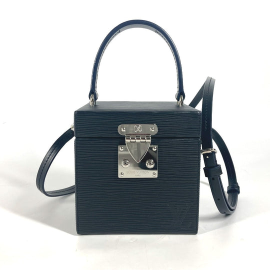 LOUIS VUITTON Handbag M52703 Epi Leather black Epi with mirror Breaker Box BOX Women Used Authentic