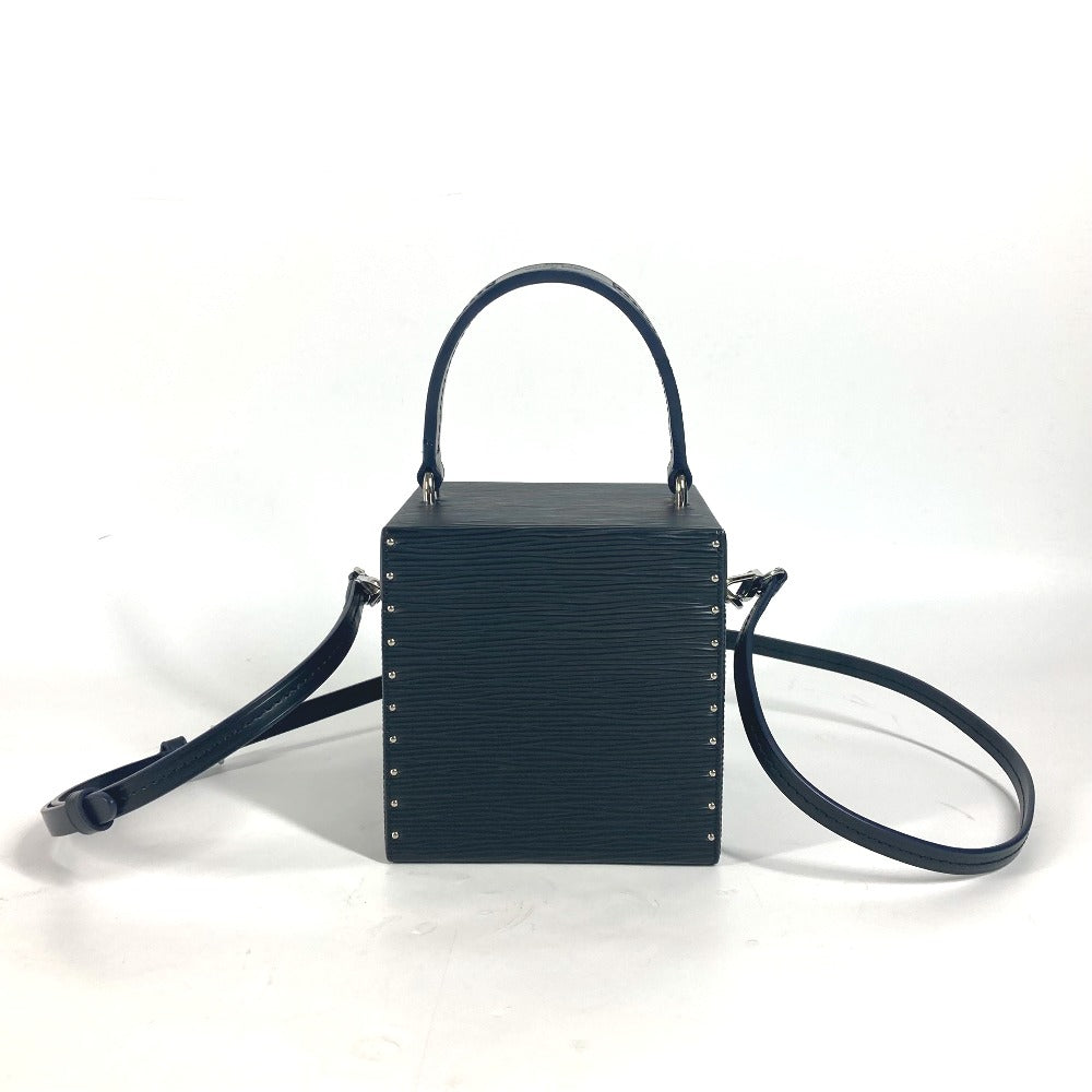 LOUIS VUITTON Handbag M52703 Epi Leather black Epi with mirror Breaker Box BOX Women Used Authentic