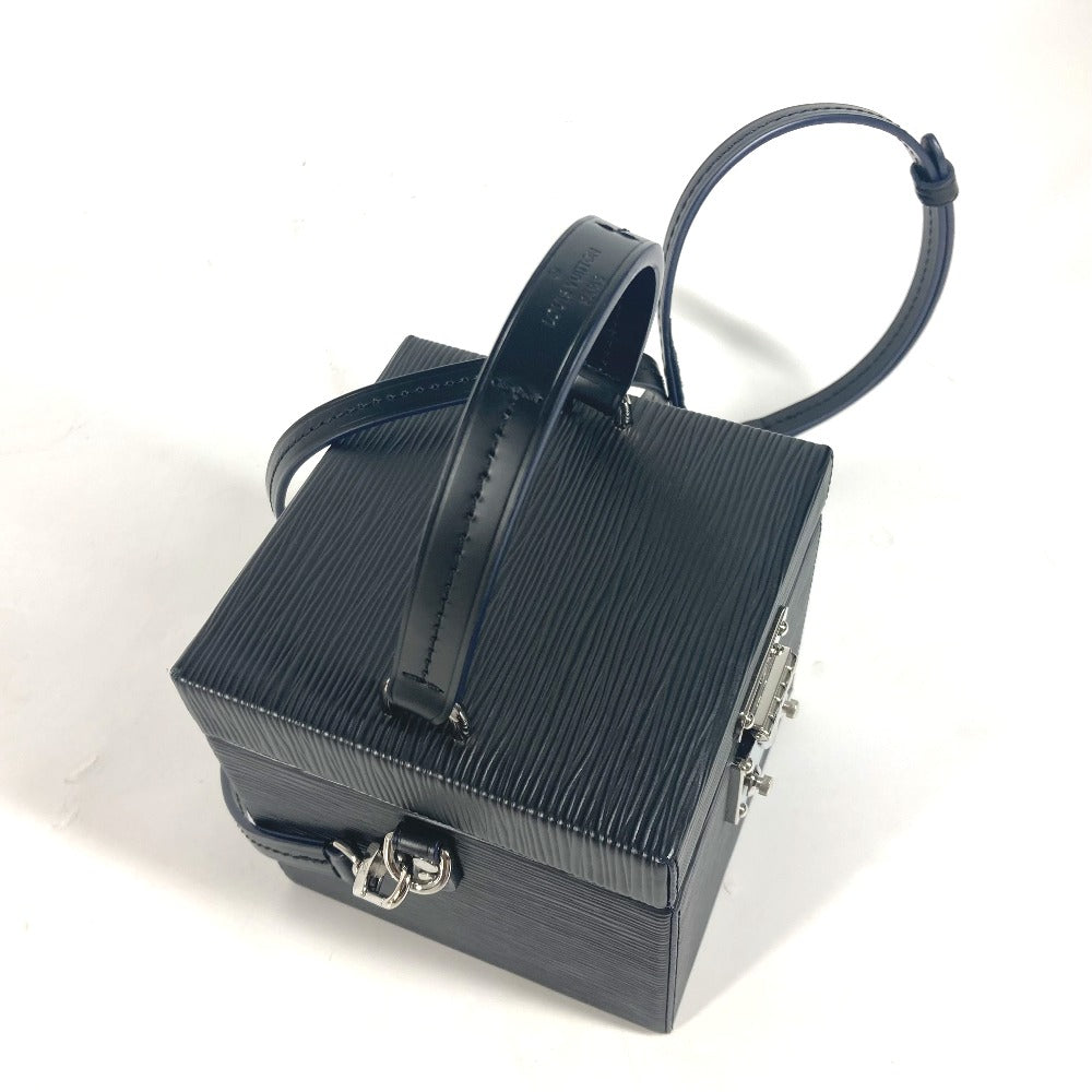 LOUIS VUITTON Handbag M52703 Epi Leather black Epi with mirror Breaker Box BOX Women Used Authentic
