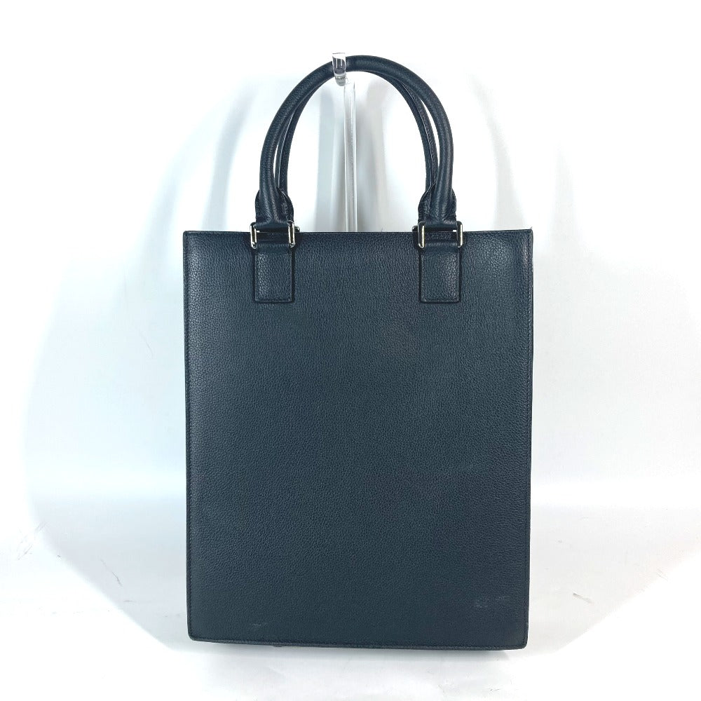 Dior Handbag leather black Tote Bag Vertical Bag Safari logo Women Used Authentic