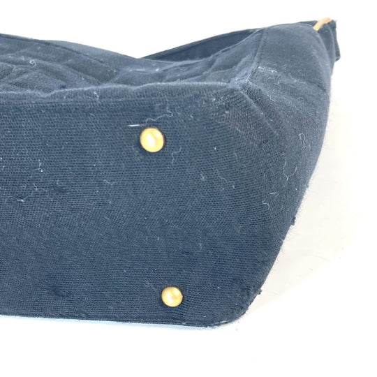 CHANEL Shoulder Bag Jersey black quilting logo chocolate bar CC COCO Mark Women Used Authentic