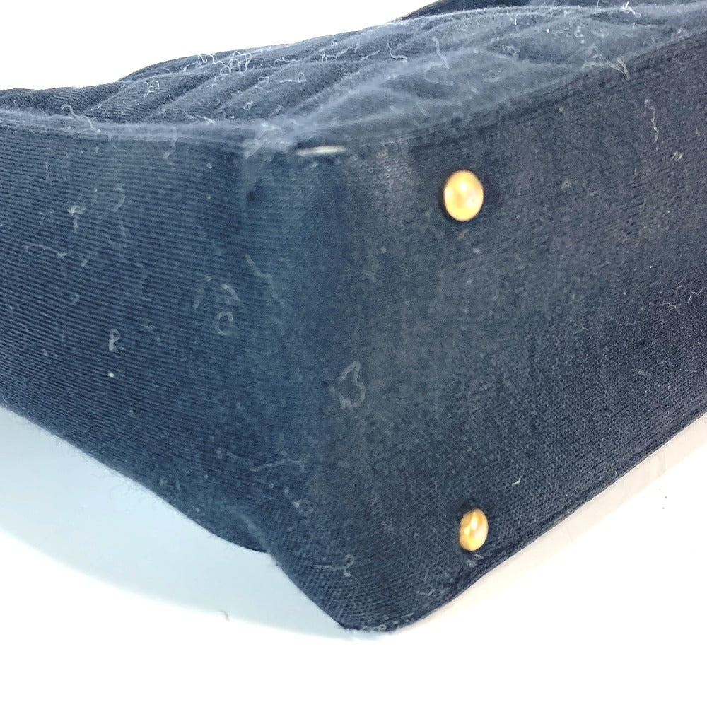 CHANEL Shoulder Bag Jersey black quilting logo chocolate bar CC COCO Mark Women Used Authentic