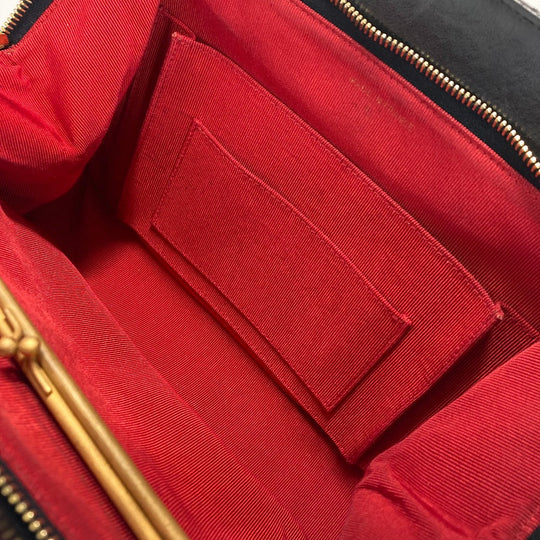 CHANEL Shoulder Bag lambskin black CC COCO Mark WChain Bag Quilted Matelasse Women Used Authentic