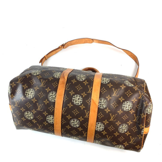 LOUIS VUITTON Boston Duffel bag Monogram canvas Brown Monogram Christopher Nemeth collaboration Keepall bandouliere45 mens Used Authentic