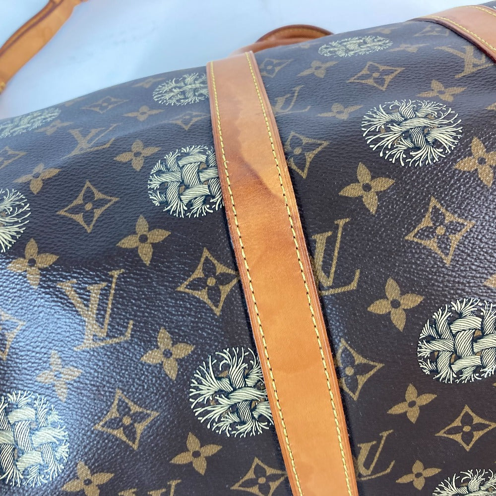 LOUIS VUITTON Boston Duffel bag Monogram canvas Brown Monogram Christopher Nemeth collaboration Keepall bandouliere45 mens Used Authentic