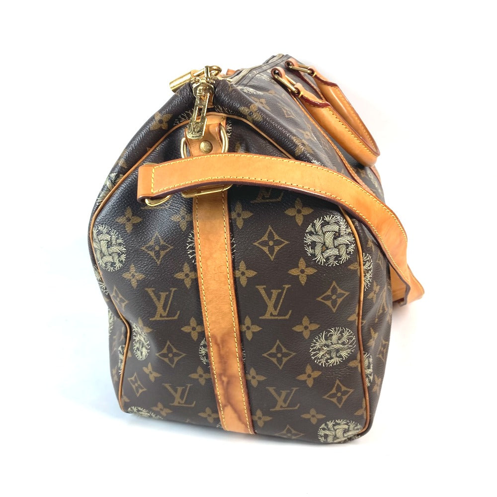 LOUIS VUITTON Boston Duffel bag Monogram canvas Brown Monogram Christopher Nemeth collaboration Keepall bandouliere45 mens Used Authentic