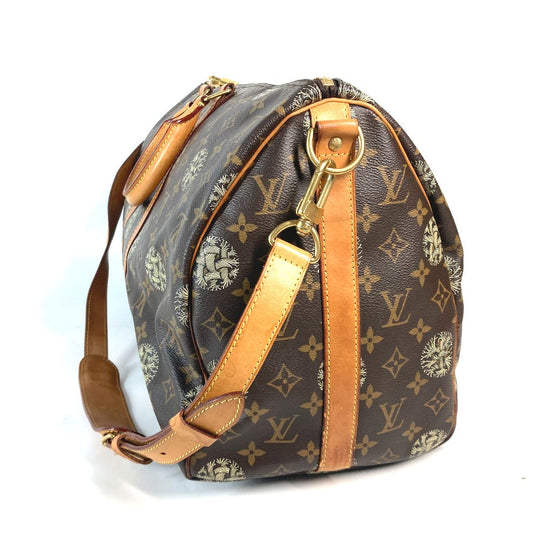 LOUIS VUITTON Boston Duffel bag Monogram canvas Brown Monogram Christopher Nemeth collaboration Keepall bandouliere45 mens Used Authentic