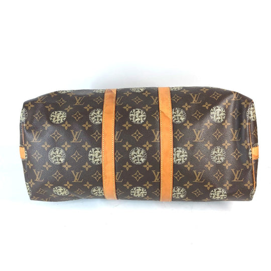 LOUIS VUITTON Boston Duffel bag Monogram canvas Brown Monogram Christopher Nemeth collaboration Keepall bandouliere45 mens Used Authentic