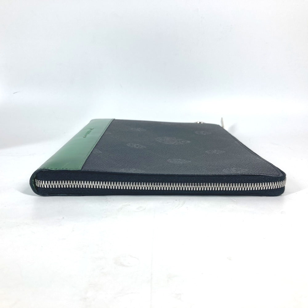 Berluti Clutch bag PVC / Leather gray L-shaped fastener Nino logo mens Used Authentic