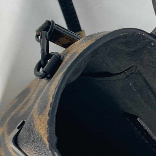 LOUIS VUITTON Vanity bag M43001 canvas Brown Monogram Reverse Leopard Camera box Women Used Authentic