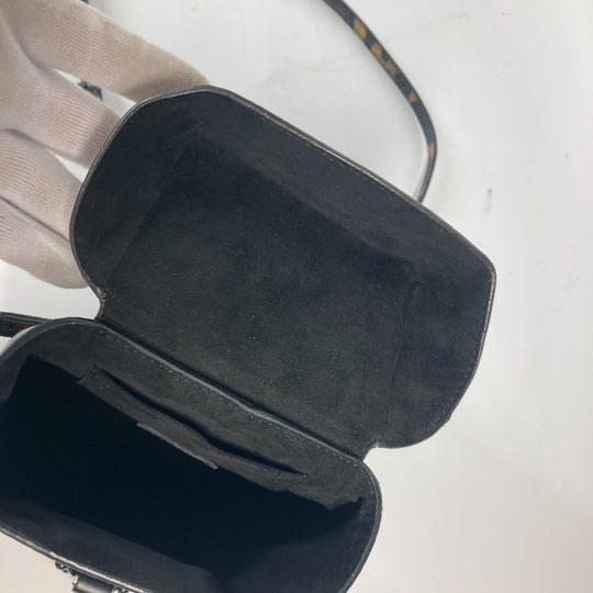 LOUIS VUITTON Vanity bag M43001 canvas Brown Monogram Reverse Leopard Camera box Women Used Authentic