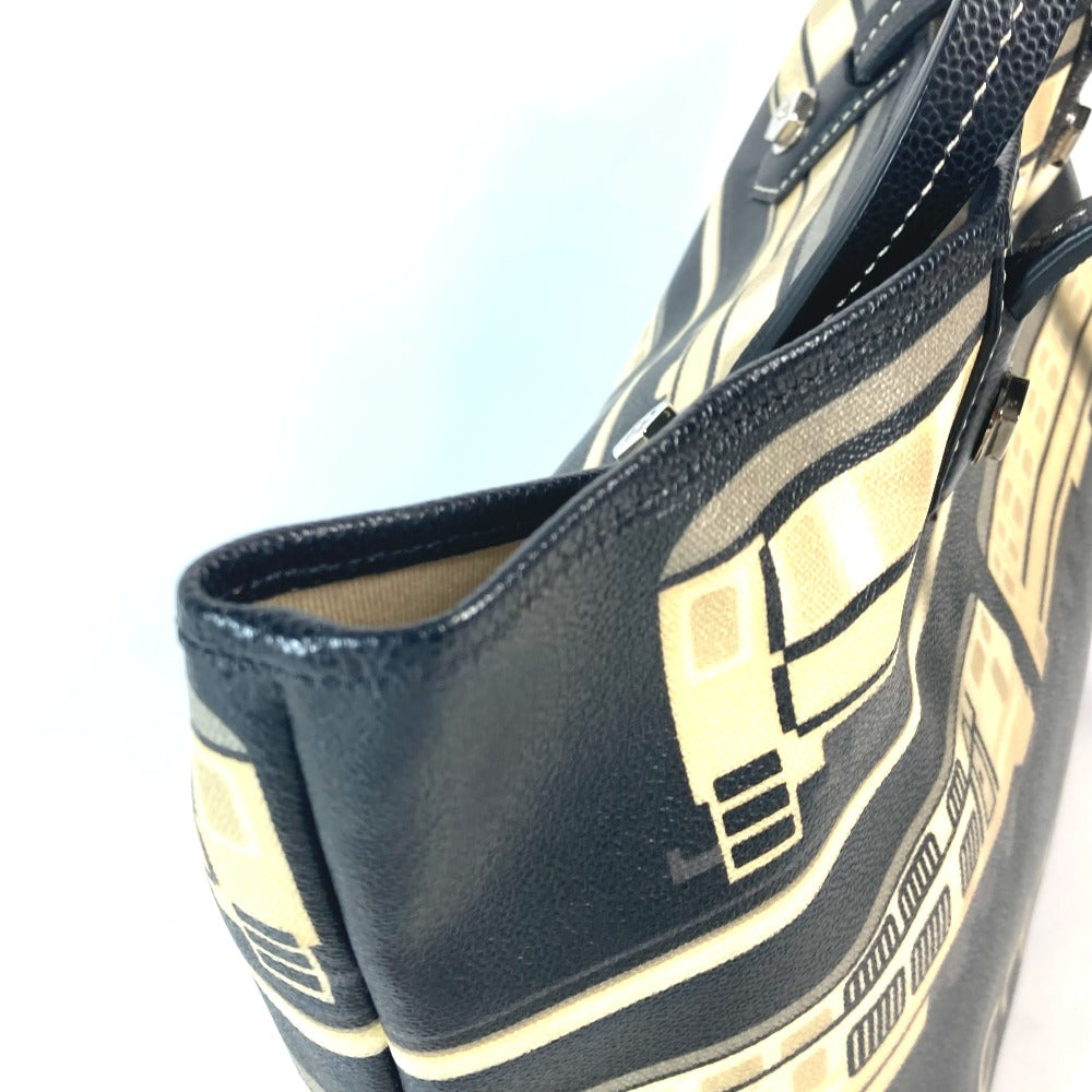 CHANEL Shoulder Bag PVC / Leather black Central station Women Used Authentic