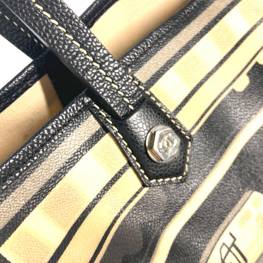 CHANEL Shoulder Bag PVC / Leather black Central station Women Used Authentic