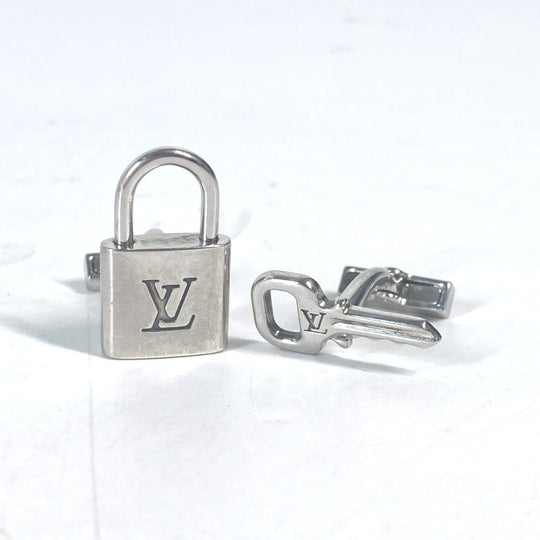 LOUIS VUITTON cuffs M64600 AG925 Silver Button de Manchette Cadena and Clay mens Used Authentic
