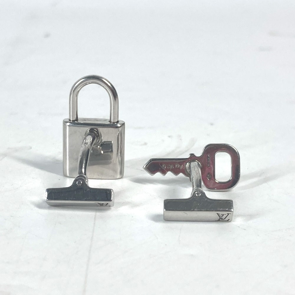 LOUIS VUITTON cuffs M64600 AG925 Silver Button de Manchette Cadena and Clay mens Used Authentic