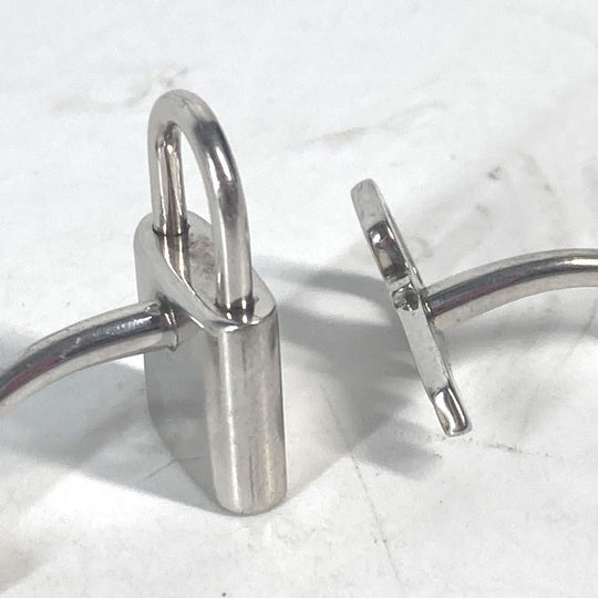 LOUIS VUITTON cuffs M64600 AG925 Silver Button de Manchette Cadena and Clay mens Used Authentic