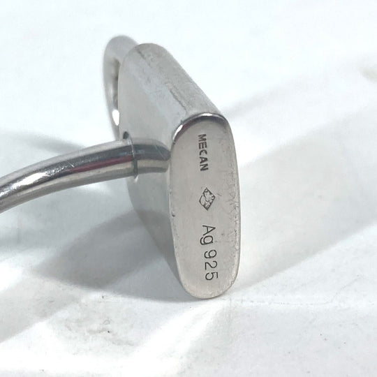 LOUIS VUITTON cuffs M64600 AG925 Silver Button de Manchette Cadena and Clay mens Used Authentic