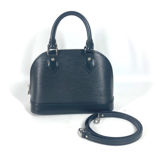 LOUIS VUITTON Shoulder Bag M81945 Epi Leather black Epi Nano Alma Women Used Authentic