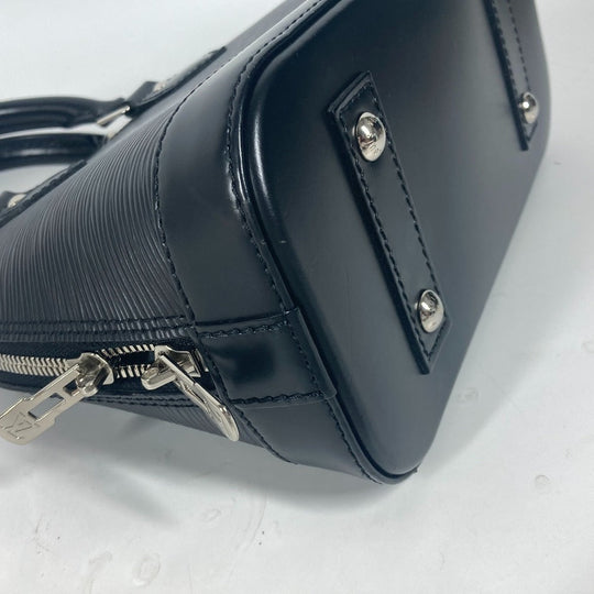 LOUIS VUITTON Shoulder Bag M81945 Epi Leather black Epi Nano Alma Women Used Authentic