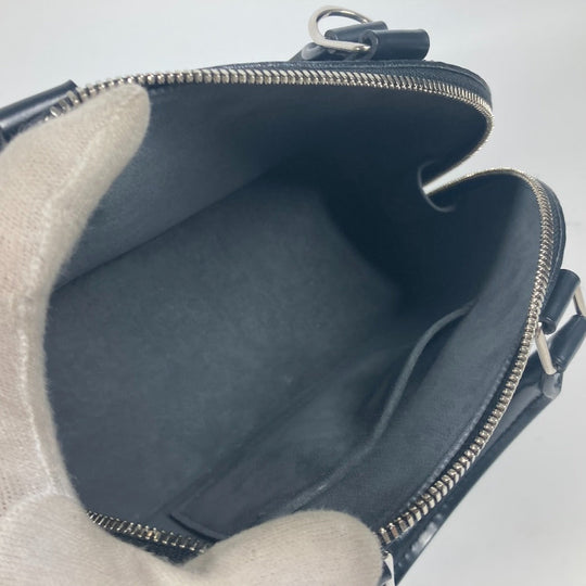 LOUIS VUITTON Shoulder Bag M81945 Epi Leather black Epi Nano Alma Women Used Authentic