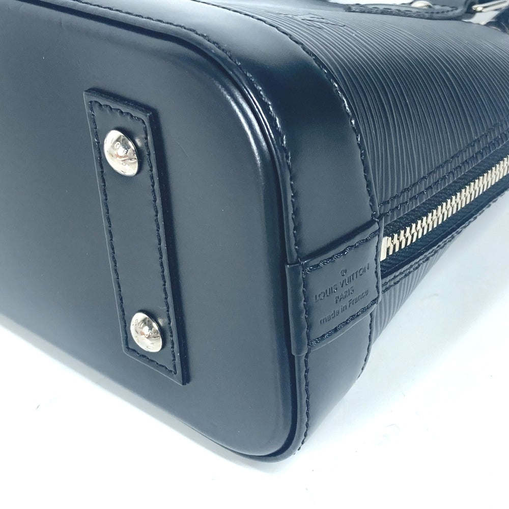 LOUIS VUITTON Shoulder Bag M81945 Epi Leather black Epi Nano Alma Women Used Authentic