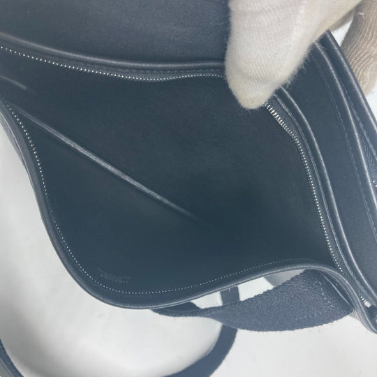 HERMES Shoulder Bag leather black Mrs. hippies unisex(Unisex) Used Authentic
