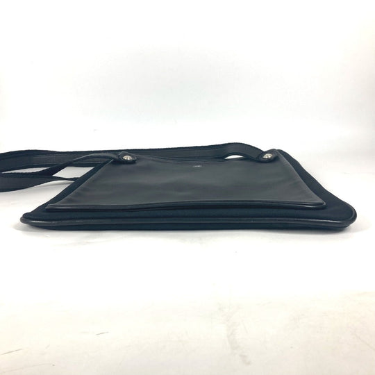 HERMES Shoulder Bag leather black Mrs. hippies unisex(Unisex) Used Authentic