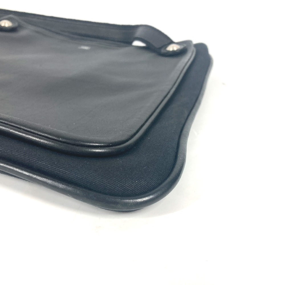HERMES Shoulder Bag leather black Mrs. hippies unisex(Unisex) Used Authentic