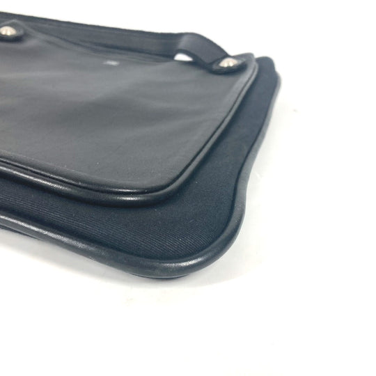 HERMES Shoulder Bag leather black Mrs. hippies unisex(Unisex) Used Authentic