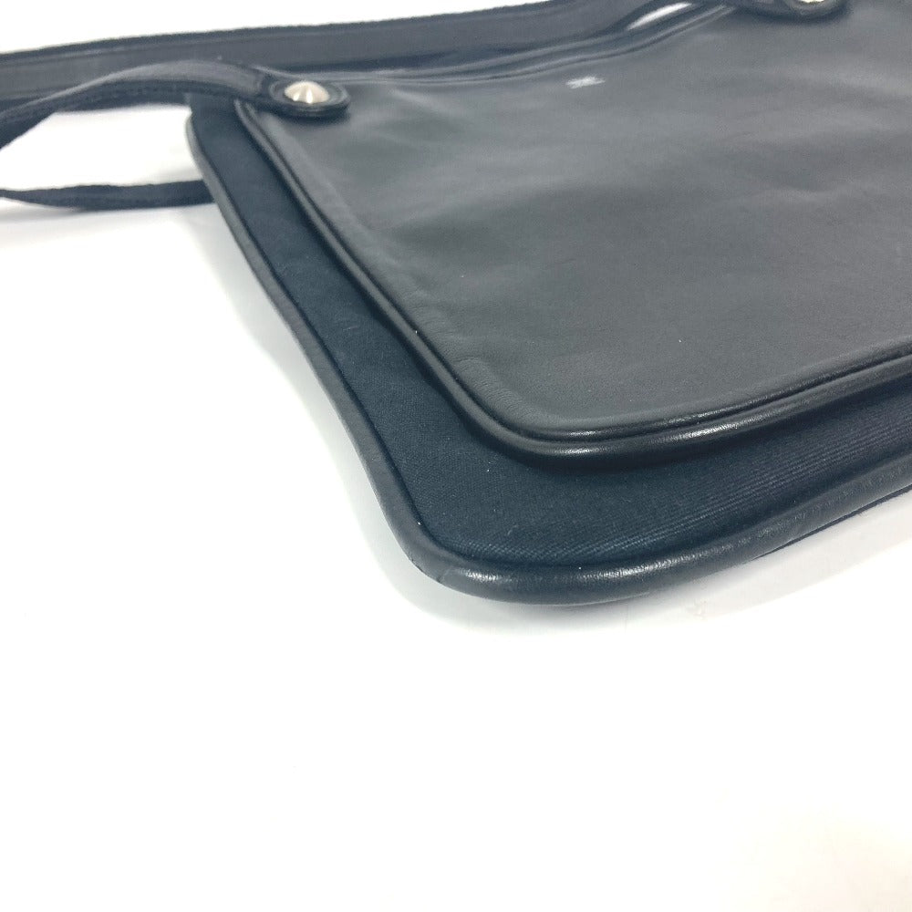 HERMES Shoulder Bag leather black Mrs. hippies unisex(Unisex) Used Authentic