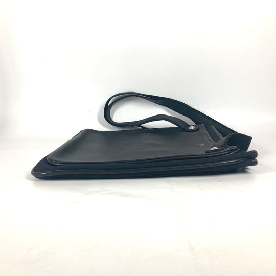 HERMES Shoulder Bag leather black Mrs. hippies unisex(Unisex) Used Authentic