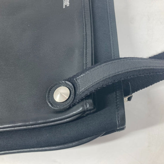 HERMES Shoulder Bag leather black Mrs. hippies unisex(Unisex) Used Authentic