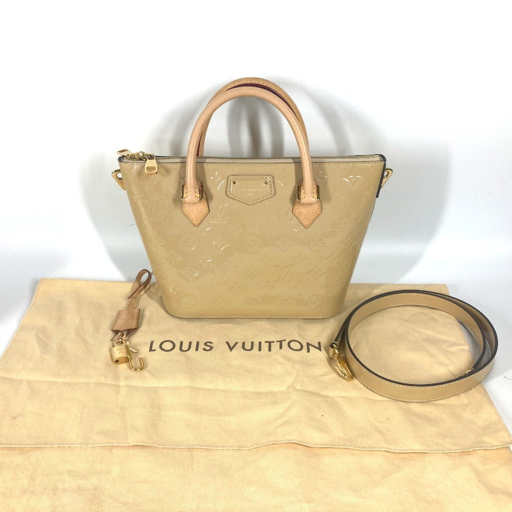 LOUIS VUITTON Handbag M90167 Monogram Vernis beige Monogram Vernis Montebello PM Women Used Authentic