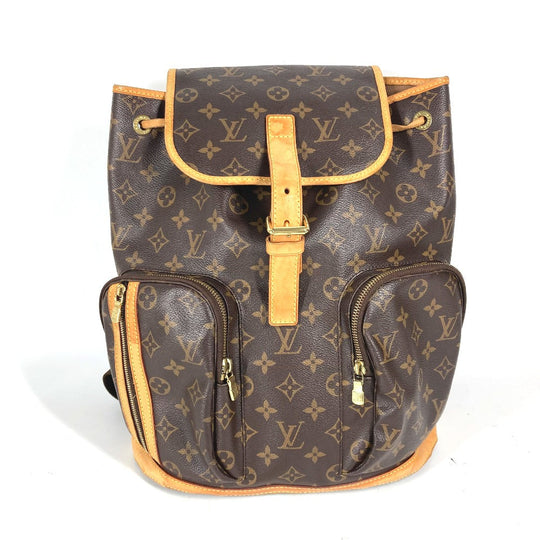 LOUIS VUITTON Backpack M40107 Monogram canvas Brown Monogram Sac A Dos�EBosphore unisex(Unisex) Used Authentic