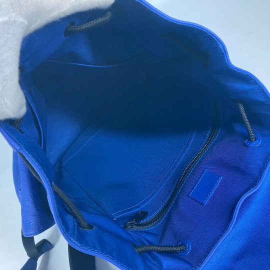 LOUIS VUITTON Backpack M23189 Taurillon Clemence Leather blue Monogram Taurillon Clemence Christopher MM